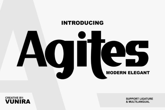 Agites: A Bold Display Font for Web Design