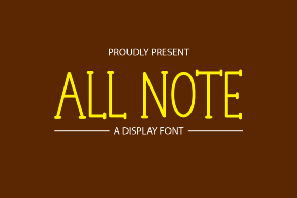 All Note: A Sweet Handwritten Font for Creative Projects