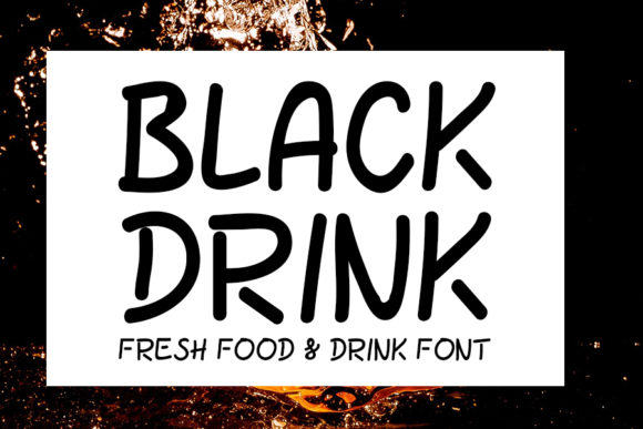 Black Drink Font for Professional Branding