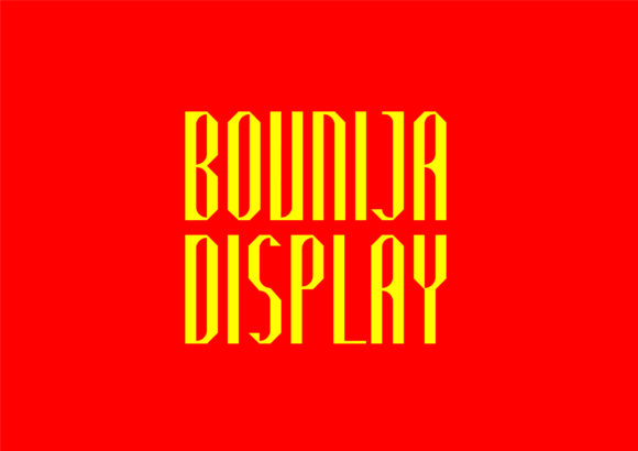 Bounija Display: A Creative Font for Makers
