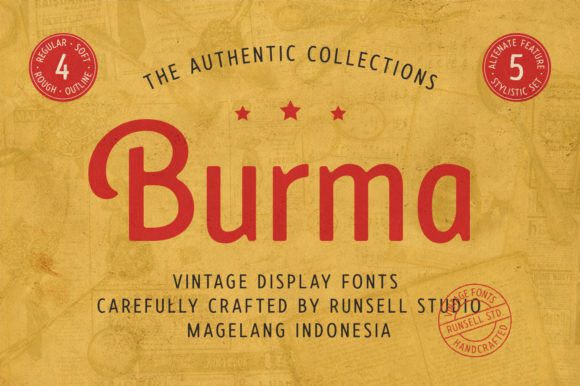 Burma: A Display Font That Makes Your Headlines Instantly Recognizable
