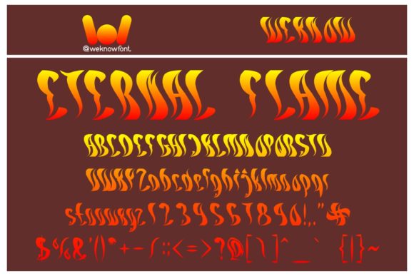 Eternal Flame: A Display Font That Ignites Campaign Visuals