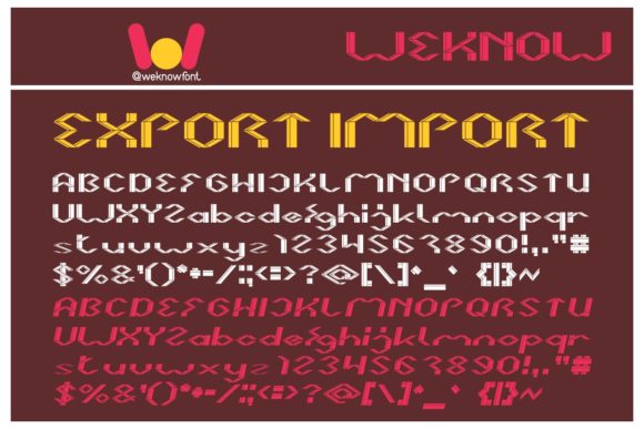 Export Import Font Review