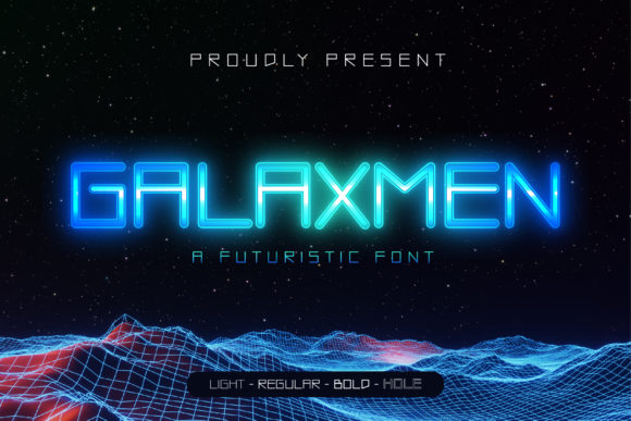 Galaxmen Font: Futuristic Display Type
