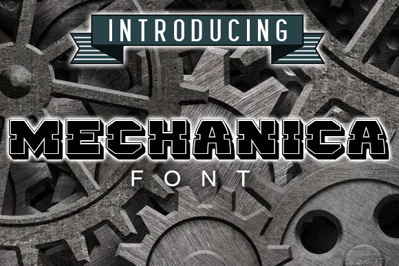 Mechanica: Bold Display Font