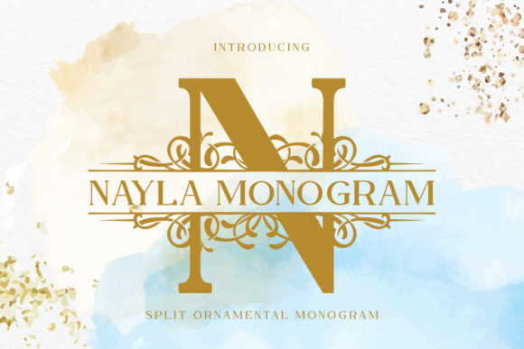 Nayla Monogram: A Stylish Display Font