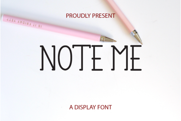 Note Me: A Bold Handwritten Font