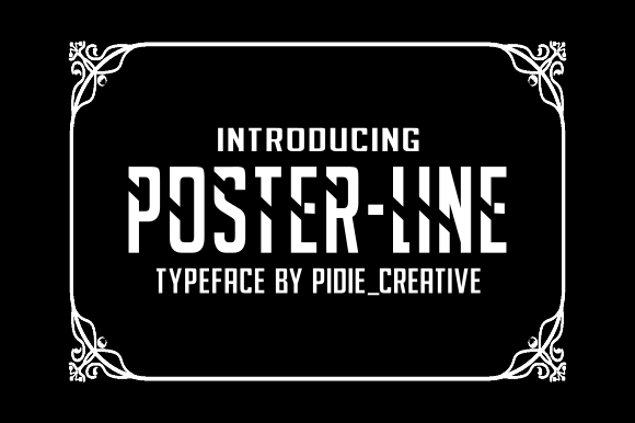 Poster-Line: A Versatile Display Font