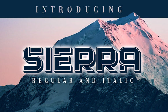 Sierra: A Bold Display Font for Creative Projects