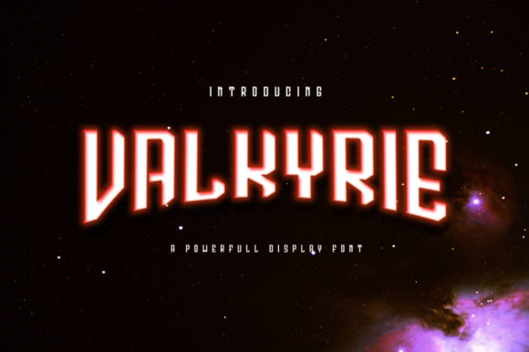 Valkyrie: Bold Display Font for Craft Creators