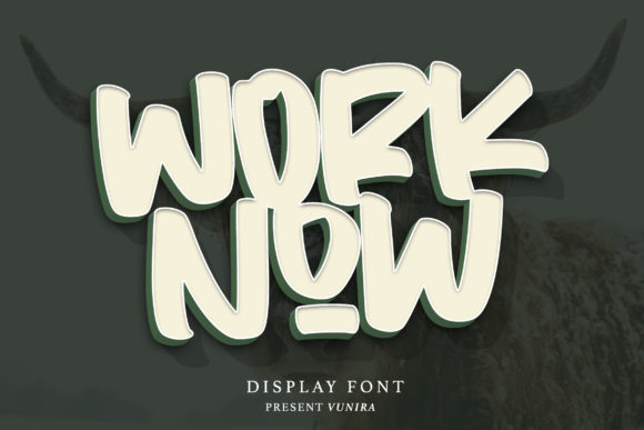 Worknow: A Bold Display Font